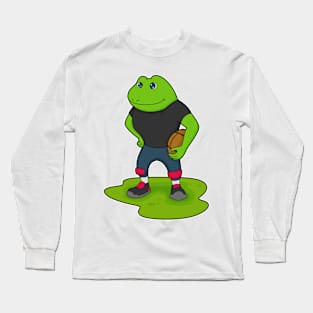 Frog Football player Football Long Sleeve T-Shirt